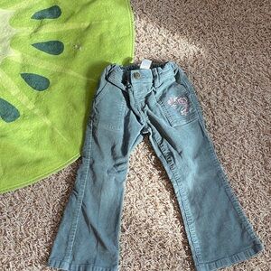 Girls embroidered Corduroys 4T